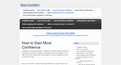 Desktop Screenshot of moreconfident.co.uk